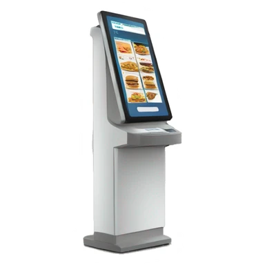 self ordering kiosk for restaurants sticker