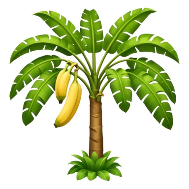 Banana tree, negative:banana. sticker