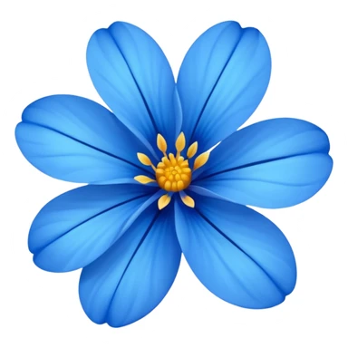 Flor azul sticker