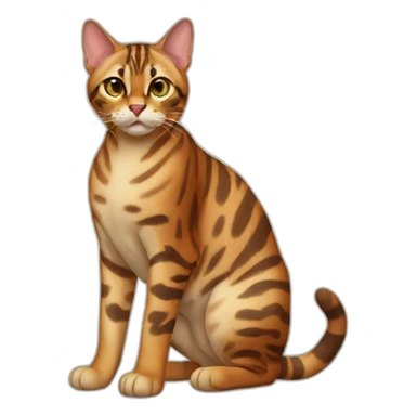 Bengal Cat Full Body sticker