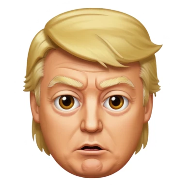 donald trump as a raving lunatic sticker