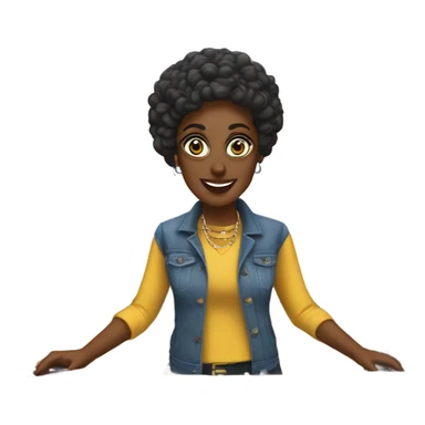 A teacher teaching a class using a DJ deck sticker