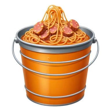 BUCKET OF SPAM spaghetti SLOP  sticker