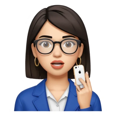 dua lipa with glasses singing sticker