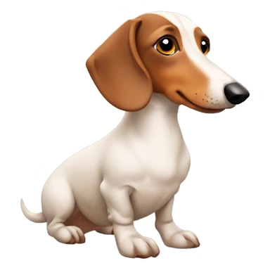 Dachshund and goose mixed together sticker