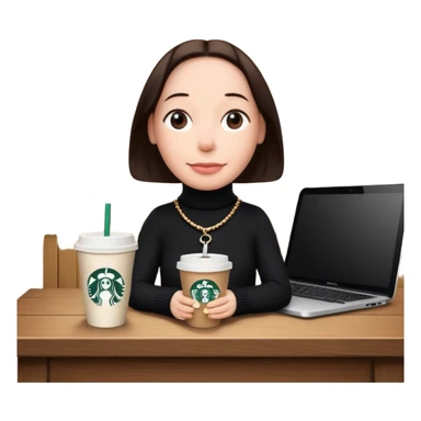 snoopy in a desk with starbucks and his chanel purse sticker