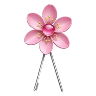Cherry Blossom Hairpin – Pink flower-shaped pin.


 sticker