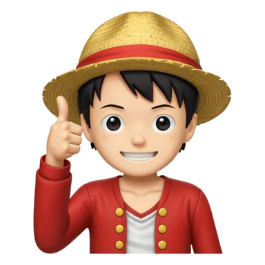luffy giving a thumbs up in joyboy style sticker
