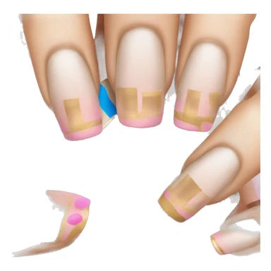 French tip nails sticker