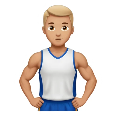 white sportsman in the playground sticker