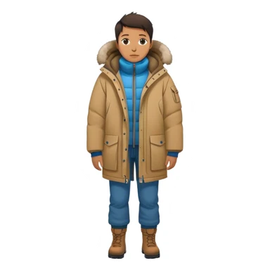 photorealistic greenland citizen standing full length sticker
