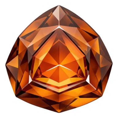 chatoyant gemstone crystal dark brown and dark orange 3d png background layers  sticker