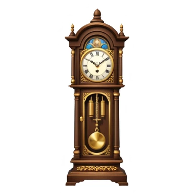 Tall grandfather's old clock sticker