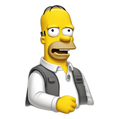 Homer Simpson happy sticker