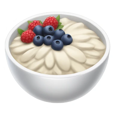 White acai bowl with berries  sticker