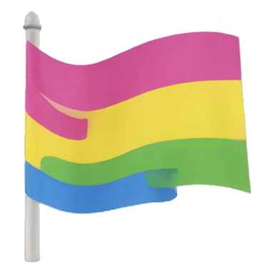 pansexual flag sticker