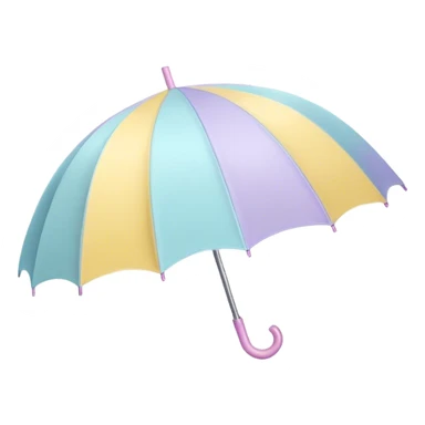 
pastel children's umbrella sticker