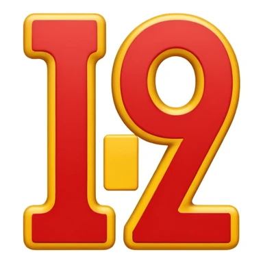 number 110 in the style of classic red 100 emoji, bold red numbers, two red underlines, yellow background sticker