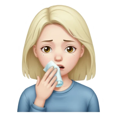 A girl chocking herself  sticker