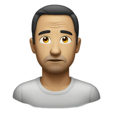 Un homme triste  sticker