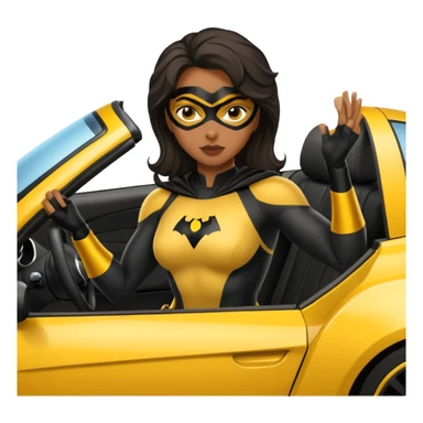 Bumblebee superhero black female’s sexy car sticker