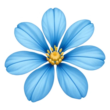 Flor del pensamiento celeste sticker