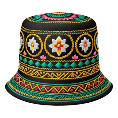 Uzbek traditional doppa hat sticker