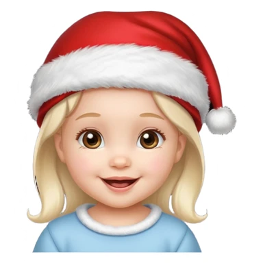 christmas girl but her apperance is like baby, pretty sticker