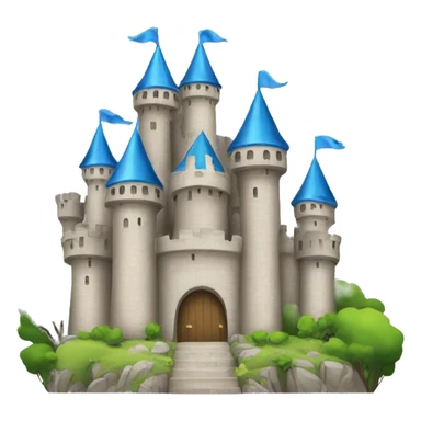 2d princess castle clipart sticker