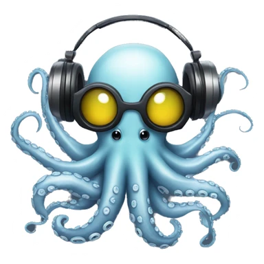 Dj octopus  sticker
