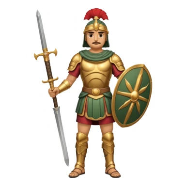 Famoso general cartagines de alto rango de la época púnica, foto del cuerpo entero sticker