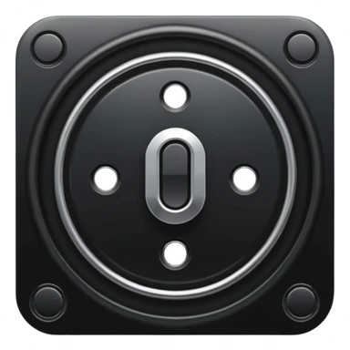 switch on engine button in black sticker