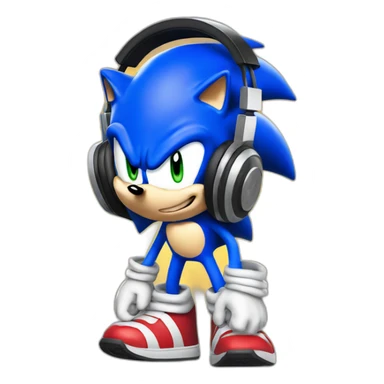 sonic the hedgehog dj sticker