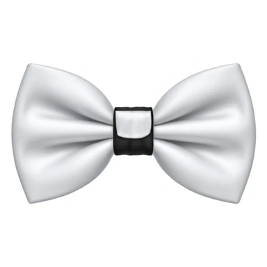 White bow tie like iPhone bow tie sticker