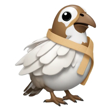 quail bandaged sticker