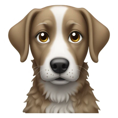 blind dog in snow sticker