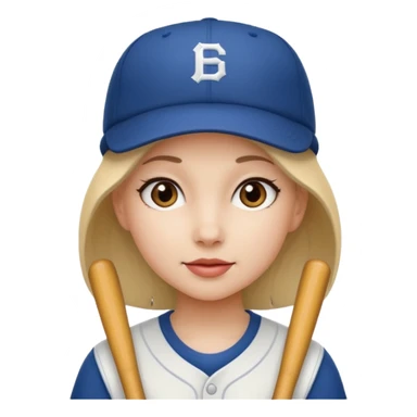 baseball hatted girl sticker