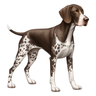 German Shorthaired Pointer Dog Breed Full Body sticker