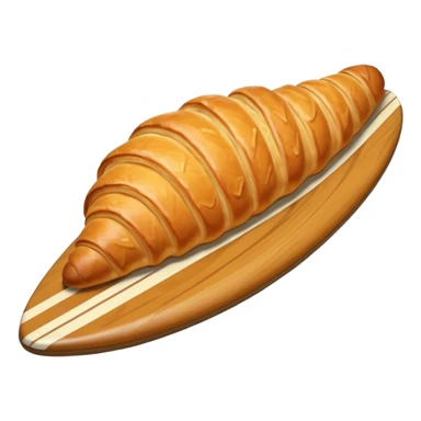 Croissant on the surfboard sticker