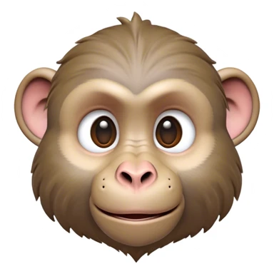 Cinematic Realistic Cute Baboon Portrait Emoji, Head tilted playfully and inquisitively, featuring a compact, sturdy build with a distinctly textured, expressive face characterized by bright, curious eyes and a subtly softened snout, rendered with realistic earthy detail and natural highlights, high shine, affectionate and spirited, styled with a touch of jungle whimsy, soft glowing outline, capturing the essence of a mischievous yet endearing baboon that appears ready to leap playfully out of the screen! sticker