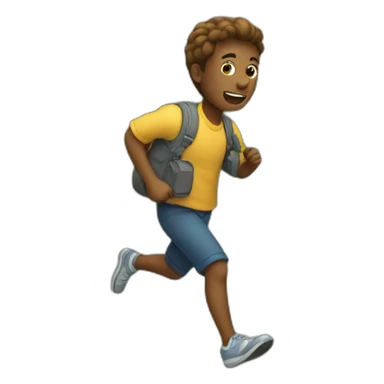 Running away from home sticker