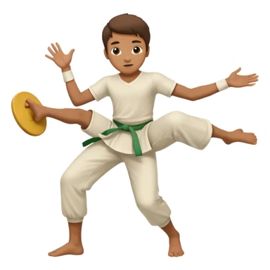 Faça um menino jogando capoeira  sticker