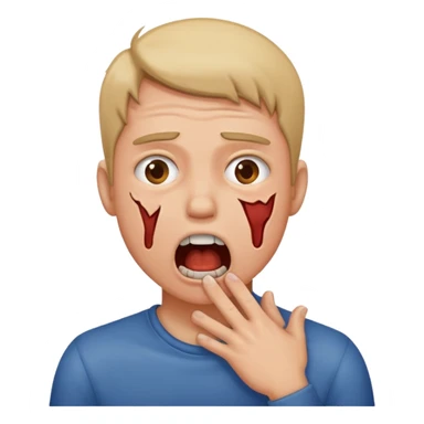 choking self emoji  sticker