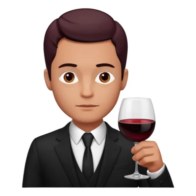 Bebendo vinho emo homem sticker