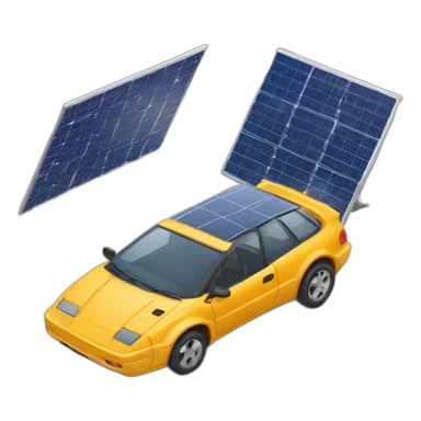 carrinho movido a placa solar sticker