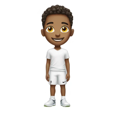 smiling boy in white Nike shirt sticker
