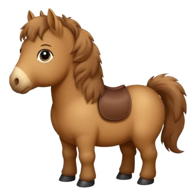 big fat british baby horse sticker
