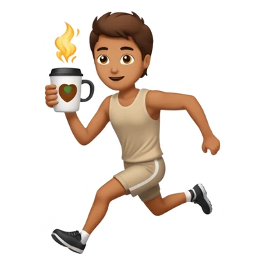 Morning Coffee Runner sticker