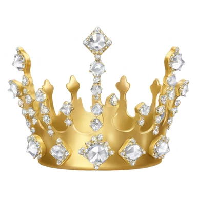 dainty gold crown diamond crown tiara crystal sticker