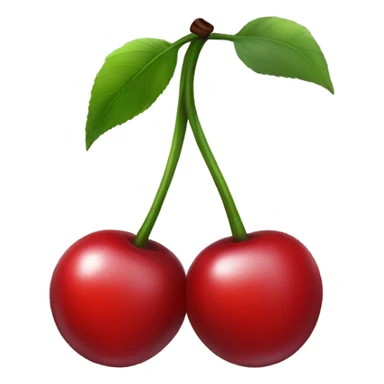 black bow with 2 red cherries sticker